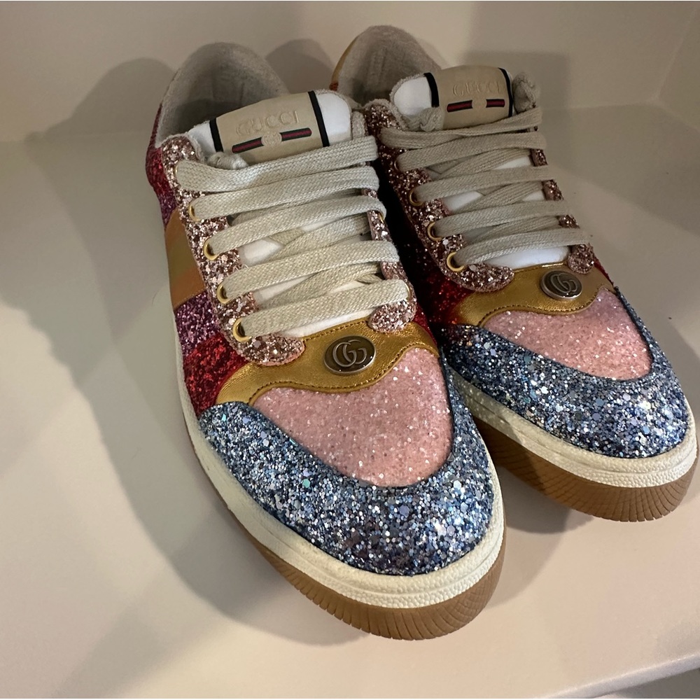 Gucci glitter shoes